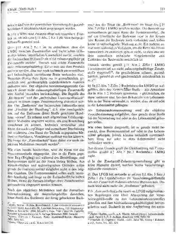 Vorschauseite 4: Wie sind Formtrennmittel lebensmittelrechtlich zu beurteilen?