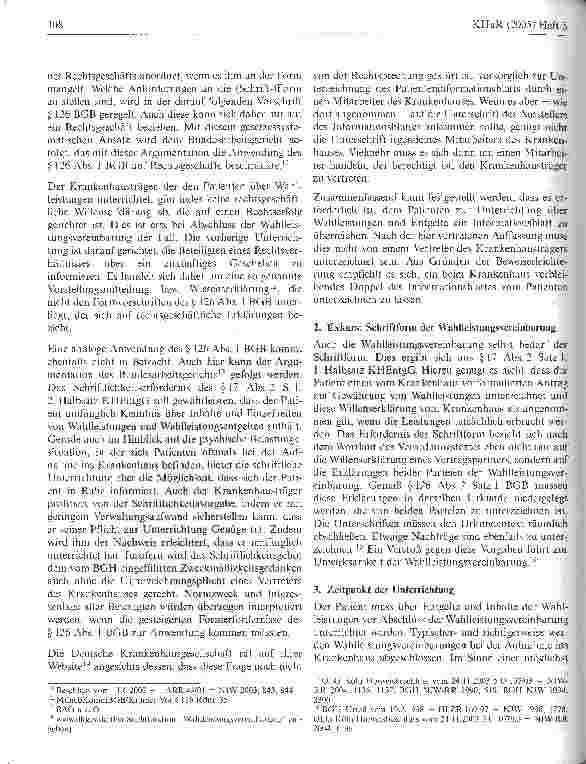 Vorschauseite 3: Unwirksame Wahlleistungsvereinbarungen bei Verstoß gegen Informationspflichten