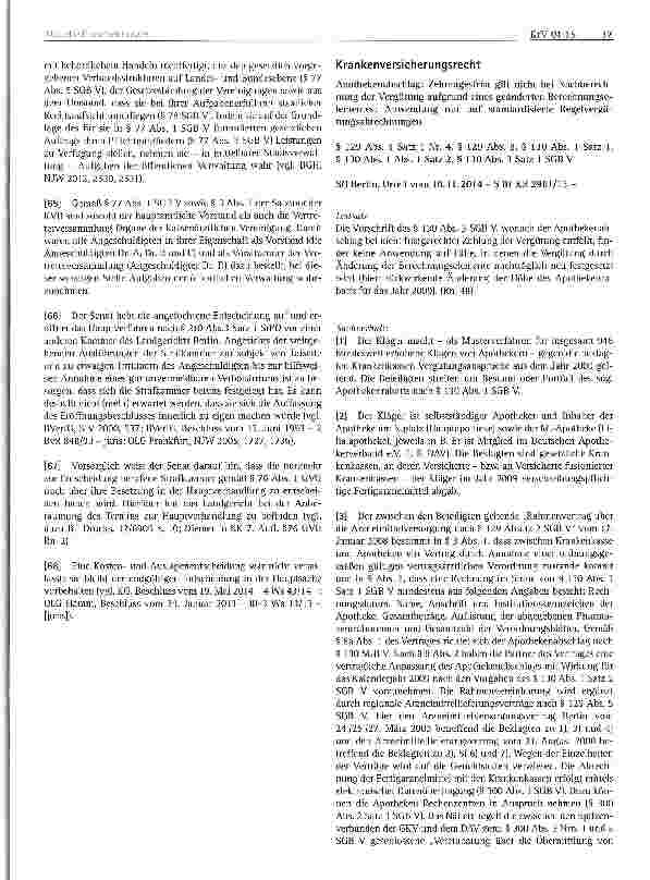 Vorschauseite 1: Krankenversicherungsrecht