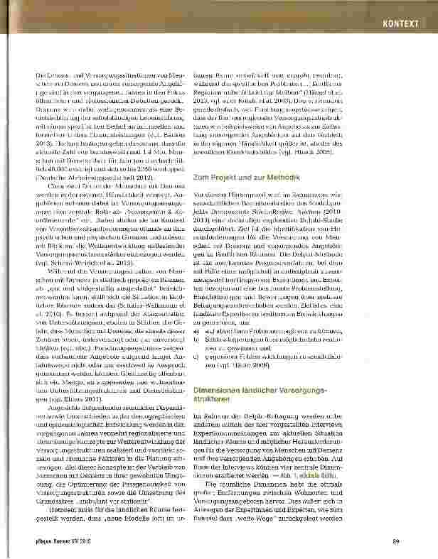 Vorschauseite 2: Demenz in ländlichen Räumen