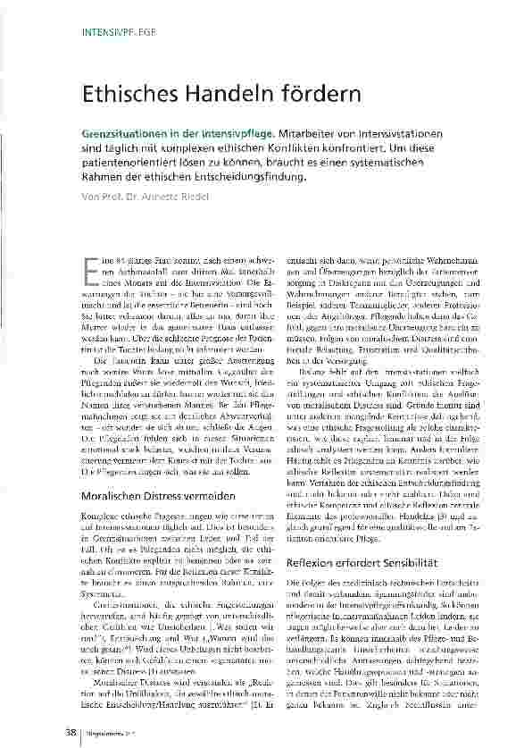 Vorschauseite 1: Ethisches Handeln fördern