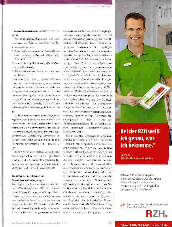 Vorschauseite 3: Mechanische Ganzkörperschwingung als sensomotorisches Training bei peripherer arterieller Verschlusskrankheit (pAVK)