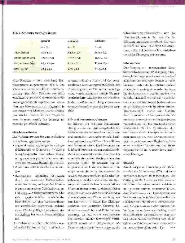 Vorschauseite 5: Mechanische Ganzkörperschwingung als sensomotorisches Training bei peripherer arterieller Verschlusskrankheit (pAVK)