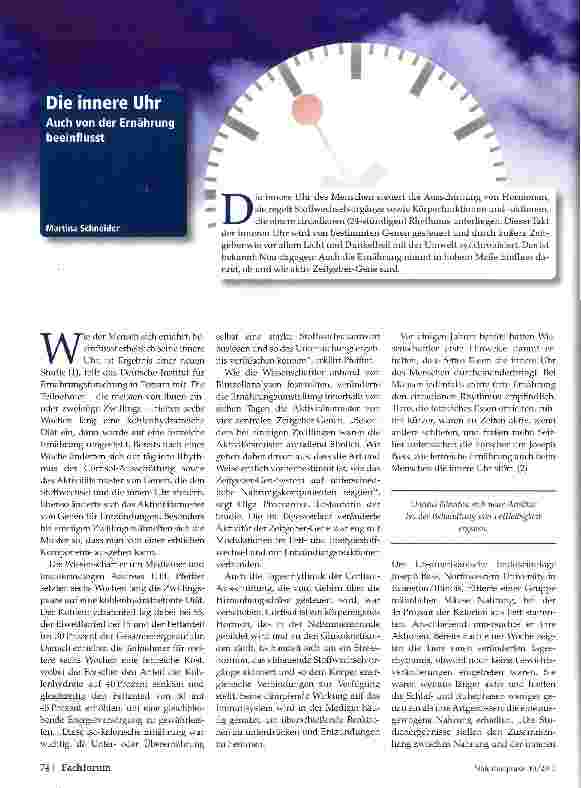 Vorschauseite 1: Die innere Uhr