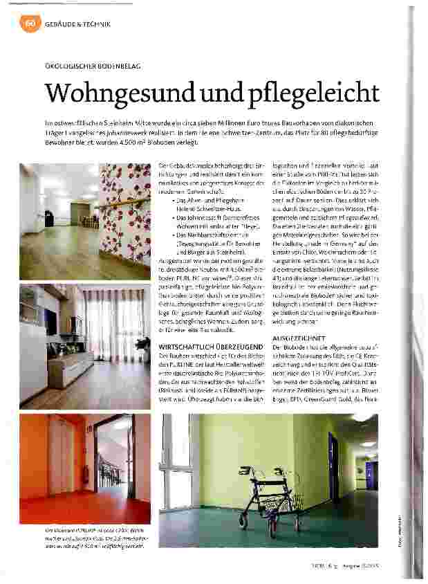 Vorschauseite 1: Wohngesund und pflegeleicht