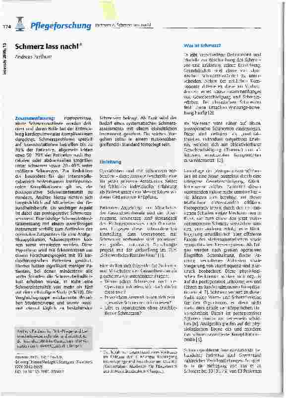 Vorschauseite 1: Schmerz Iass nach!