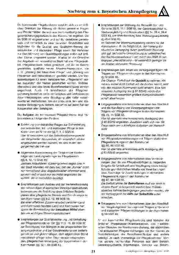 Vorschauseite 3: Qualitätssicherung aus kommunaler Sicht Die Pflegekonferenz