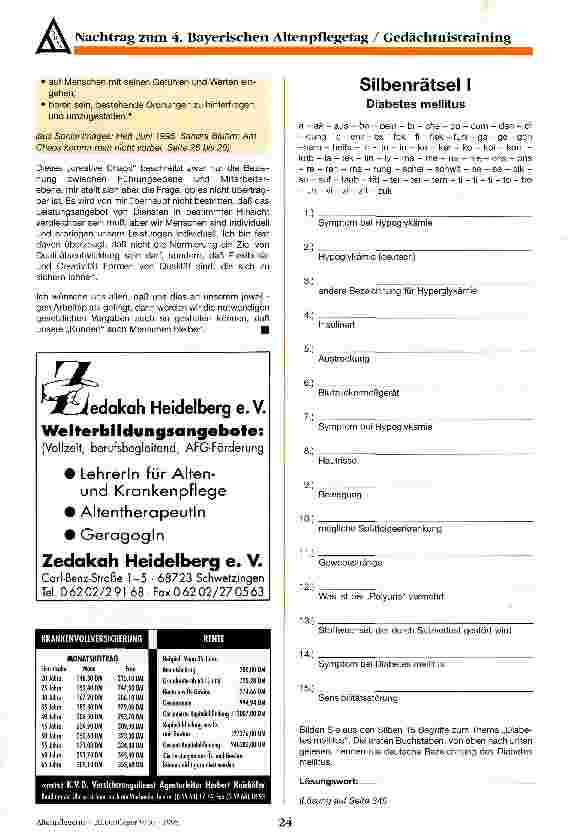Vorschauseite 6: Qualitätssicherung aus kommunaler Sicht Die Pflegekonferenz