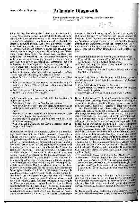 Vorschauseite 1: Pränatale Diagnostik