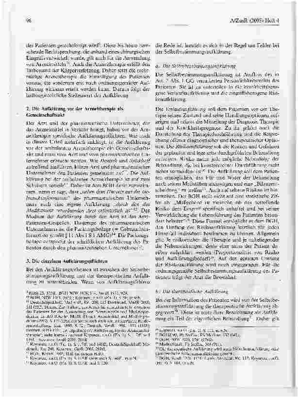 Vorschauseite 2: Die Aufklärung des Patienten vor der Arzneitherapie durch Arzt und pharmazeutischen Unternehmer