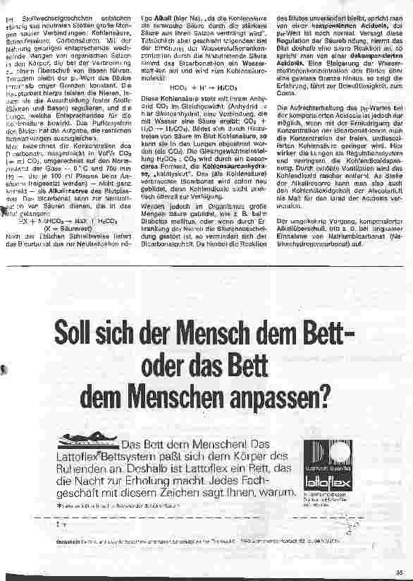 Vorschauseite 3: Ausgewählte Kapitel aus dem Gebiet der Chemie 6. Folge: (Schluß) Serumelektrolyte - Alkalireserve
