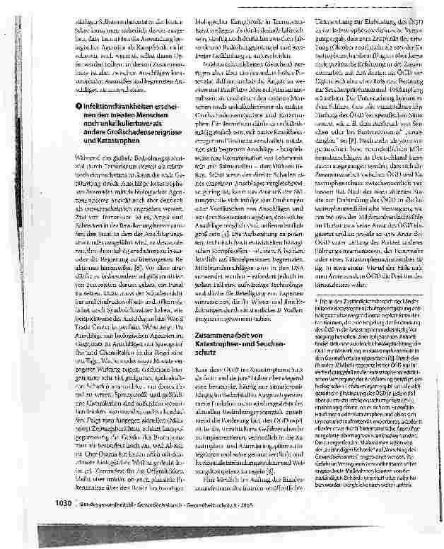 Vorschauseite 3: Management bioterroristischer Anschläge mit gefährlichen infektiösen Agenzien