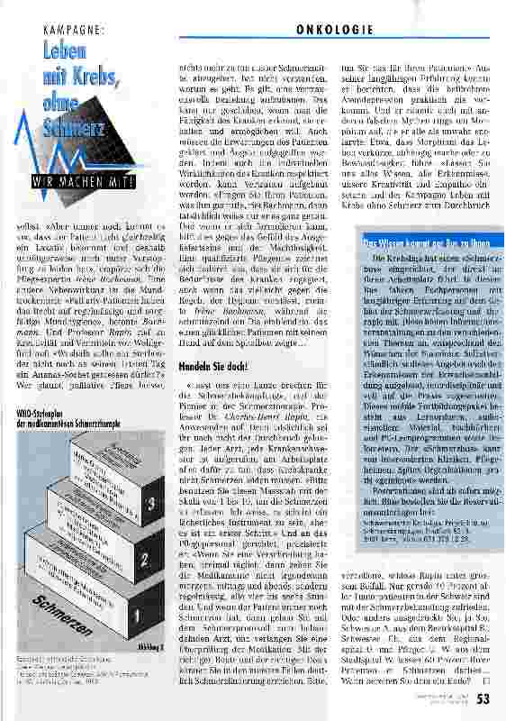 Vorschauseite 4: Warum lassen Sie mich leiden? Kampagne Leben mit Krebs ohne Schmerz