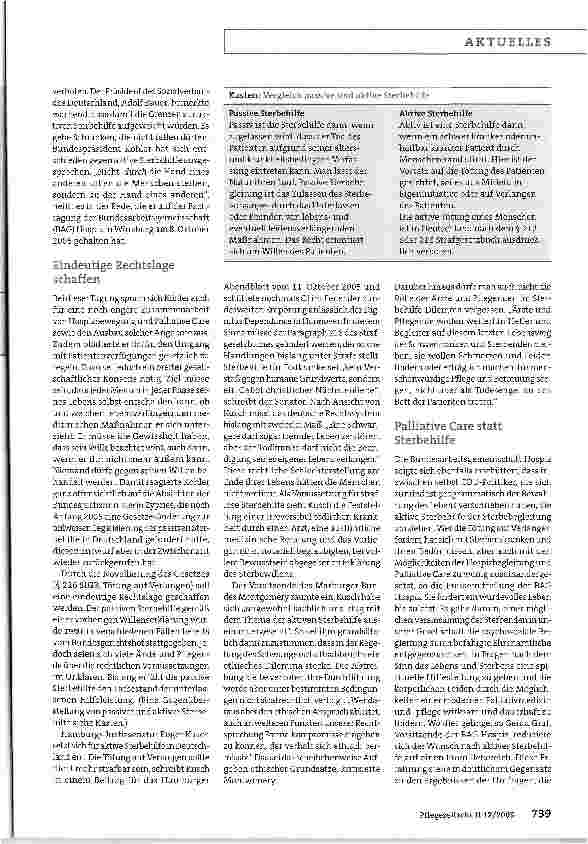 Vorschauseite 2: Nicht durch, sondern an der Hand eines Menschen sterben