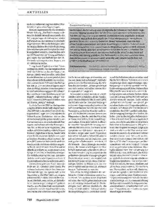 Vorschauseite 3: Nicht durch, sondern an der Hand eines Menschen sterben