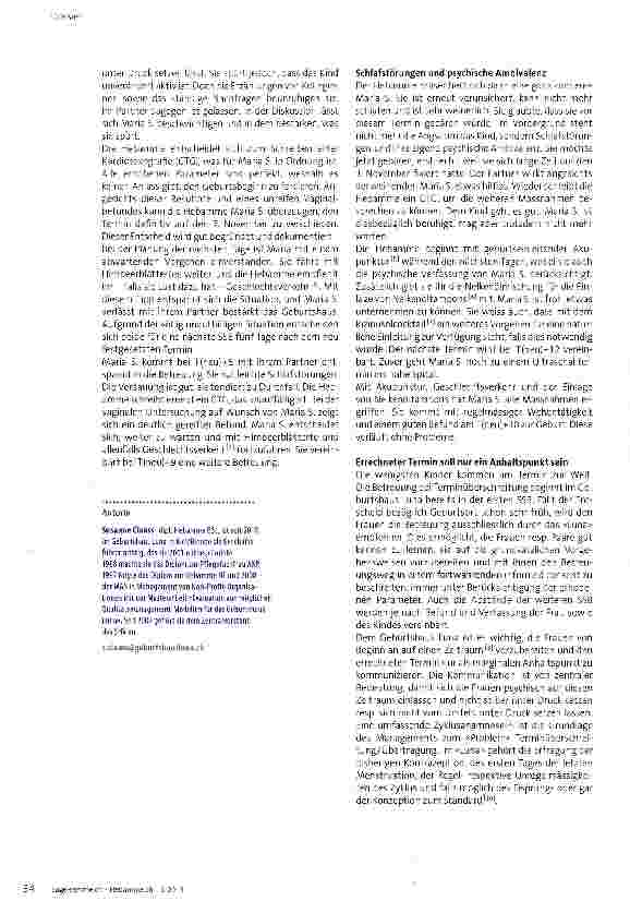 Vorschauseite 2: Frauen auf einen Zeitraum statt Termin vorbereiten
