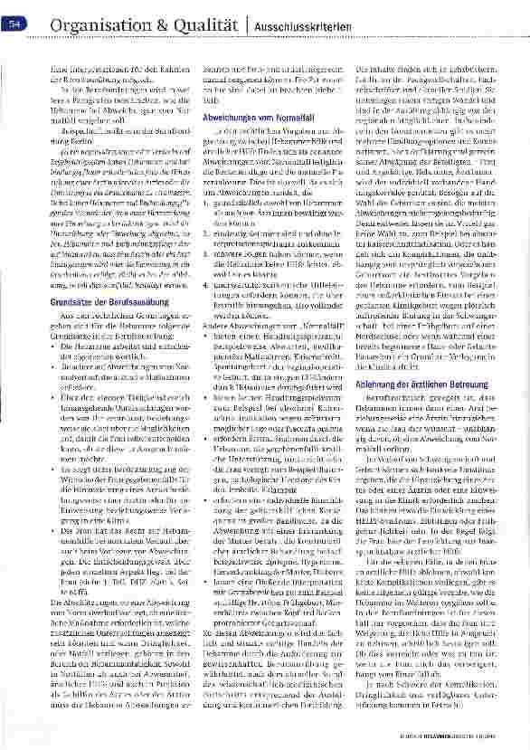 Vorschauseite 3: QM in der Freiberuflichkeit Teil 16 Praktisch keine freie Wahl