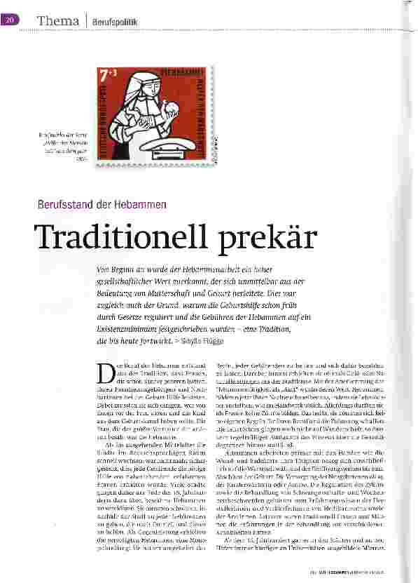 Vorschauseite 1: Traditionell prekär