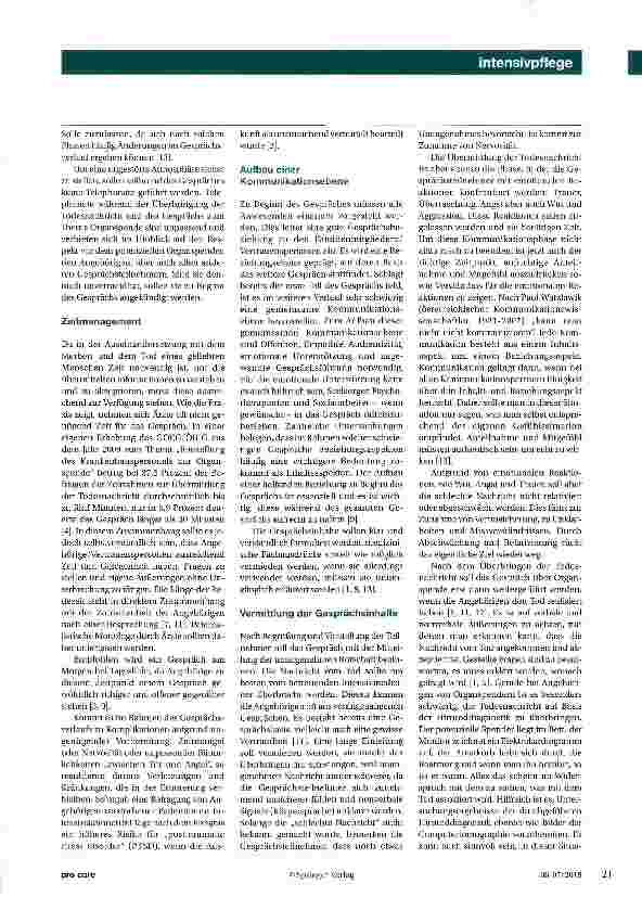 Vorschauseite 2: Auch Wortlosigkeit und Stille zulassen