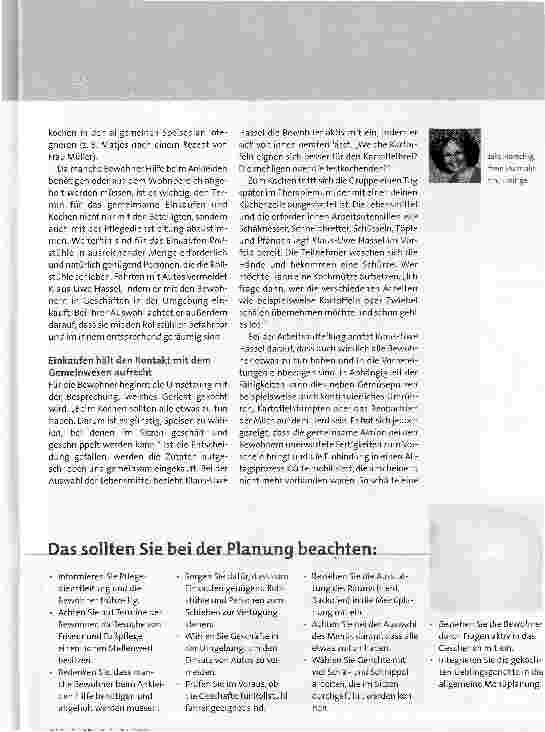 Vorschauseite 2: Einkaufen mit Bewohnern