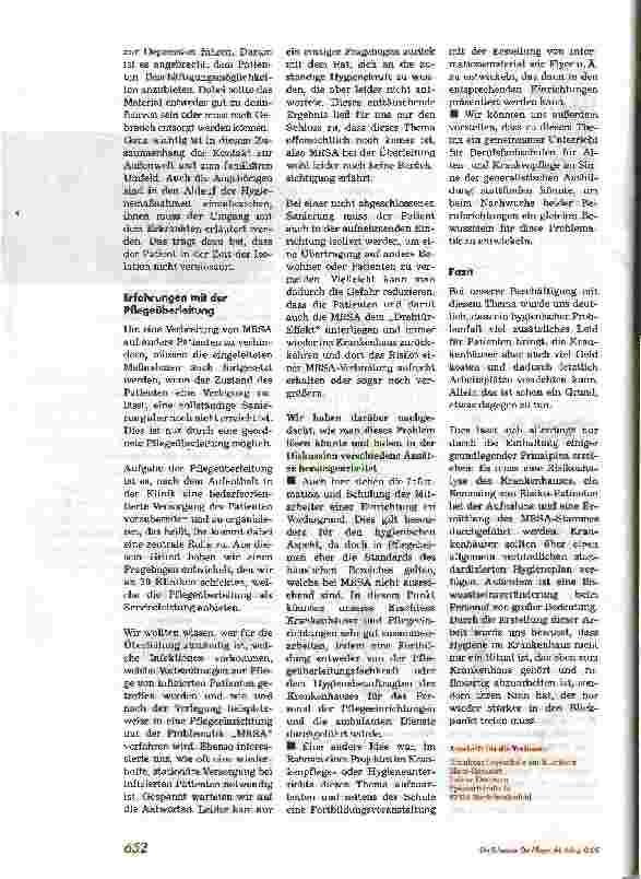 Vorschauseite 3: Der hygienische Problemfall