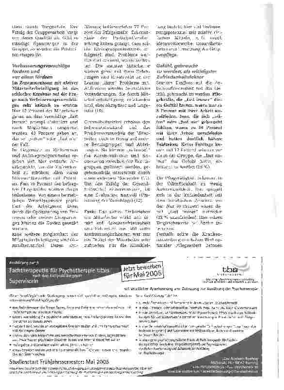 Vorschauseite 4: Fehlzeiten im Pflegebereichdurch schlechte Organisation