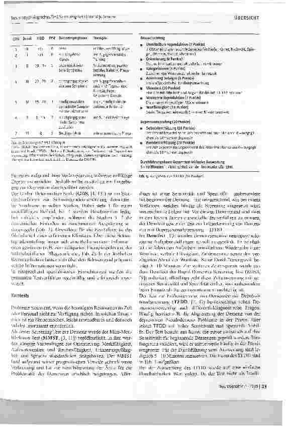 Vorschauseite 3: NeuropsychologischesTest-Screening bei Demenzpatienten