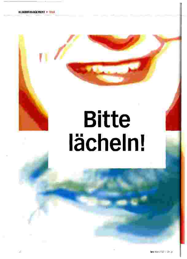 Vorschauseite 1: Bitte lächeln!