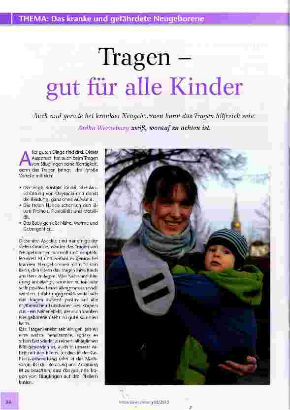 Vorschauseite 1: Tragen -gut für alle Kinder