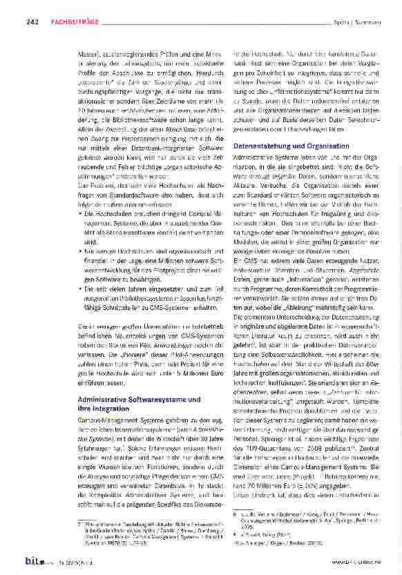 Vorschauseite 2: Campus-Managementund Bibliothekssysteme