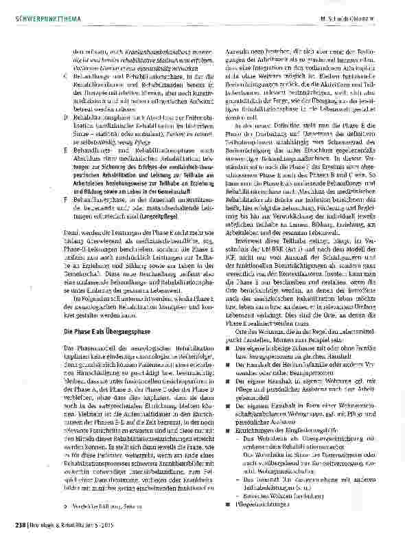 Vorschauseite 2: Phase E der Neuro-Rehabilitation als Brücke zur Inklusion