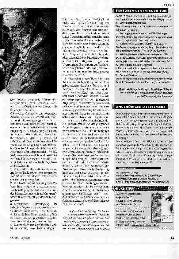 Vorschauseite 2: Die Integration pflegender Angehöriger