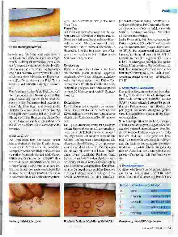 Vorschauseite 2: Allergien in der pädiatrischen Praxis Allergentestung und Allergie-Diagnostik
