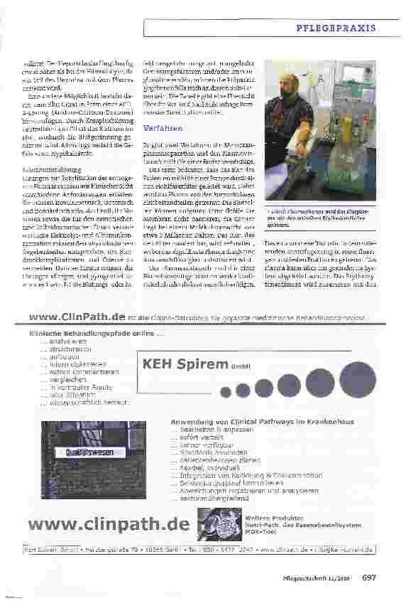 Vorschauseite 2: Therapeutische Plasmapherese:Komplikationen rechtzeitig erkennen
