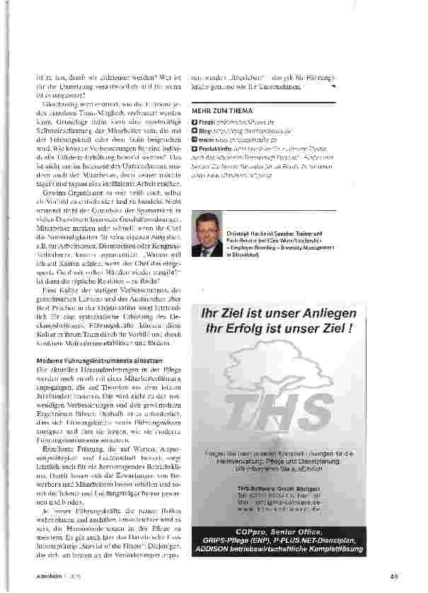 Vorschauseite 4: Worauf es bei der Führung jetzt ankommt