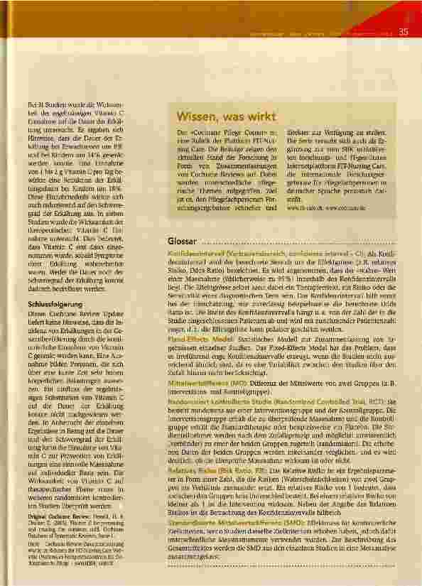 Vorschauseite 2: Vorbeugung und Behandlung einer Erkältung mit Vitamin C