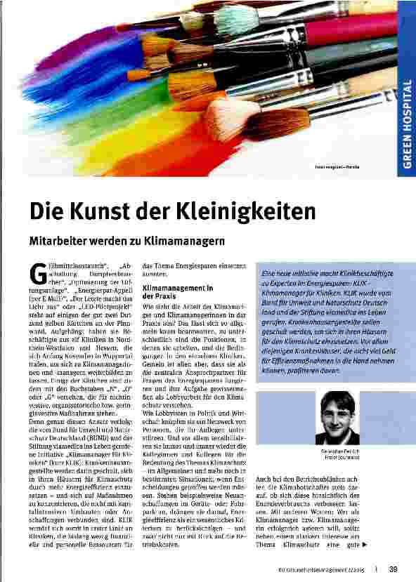 Vorschauseite 1: Die Kunst der Kleinigkeiten