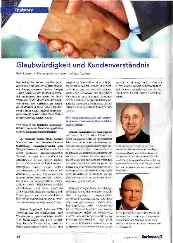 Vorschauseite 1: Glaubwürdigkeit und Kundenverständnis