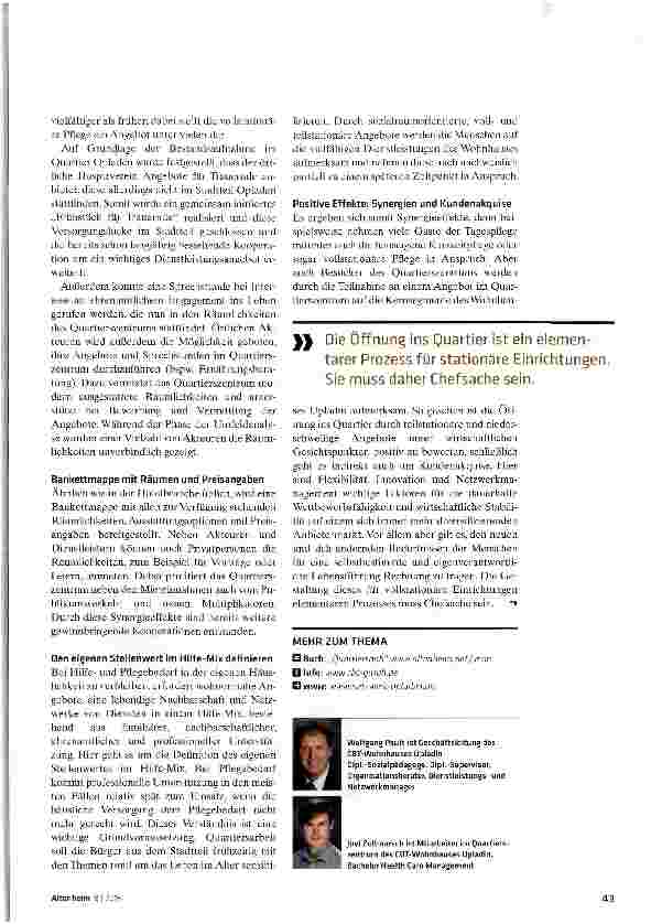 Vorschauseite 4: Das Quartier ist offen