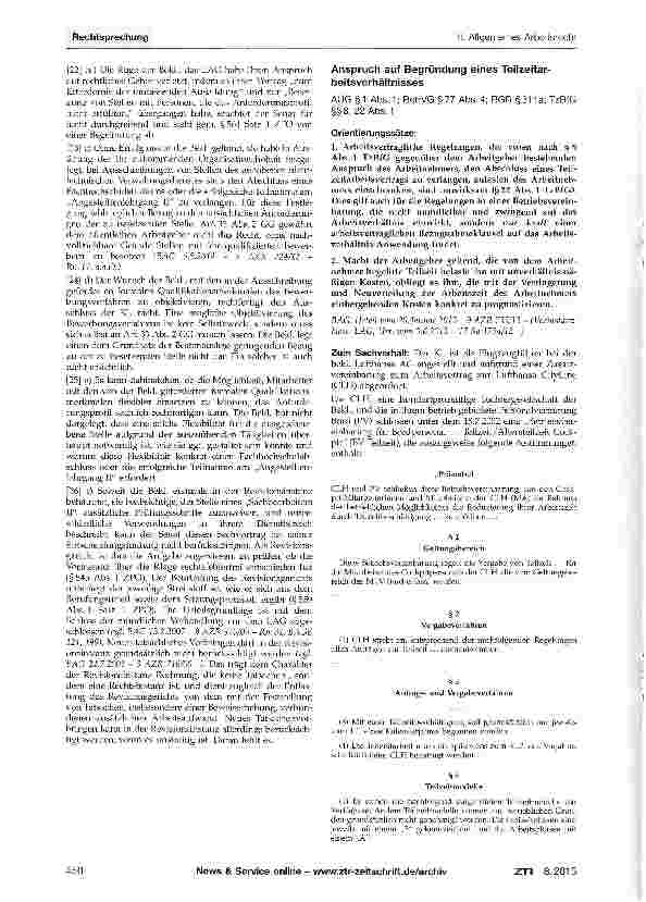Vorschauseite 3: Anspruch auf Teilnahme an einem Stellenbe-setzungsverfahren im öffentlichen DienstGG Art. 33 Abs. 2