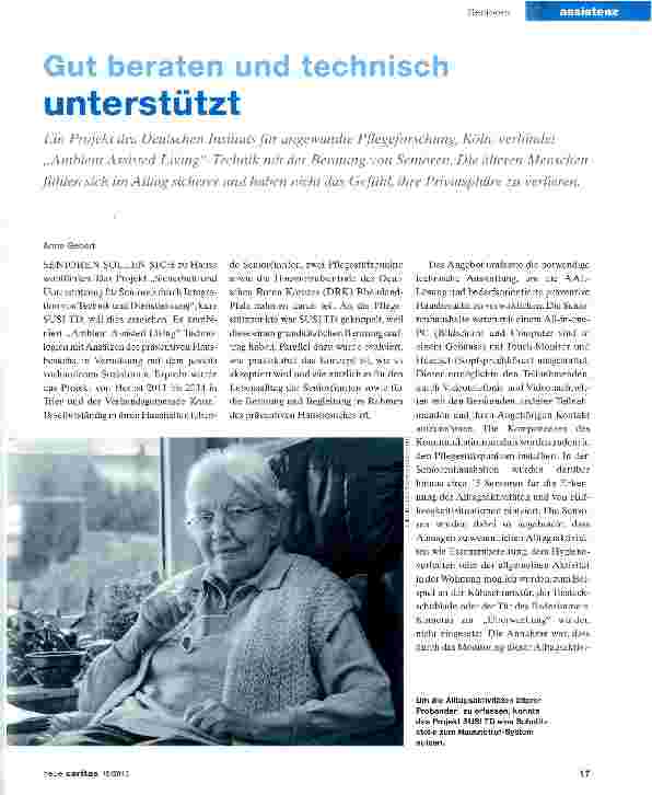 Vorschauseite 1: Gut beraten und technisch unterstützt