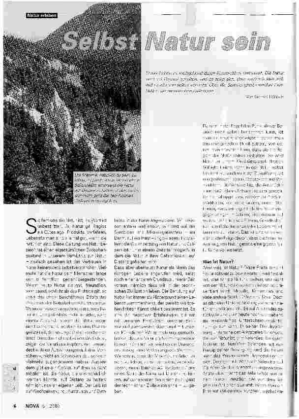 Vorschauseite 1: Selbst Natur sein