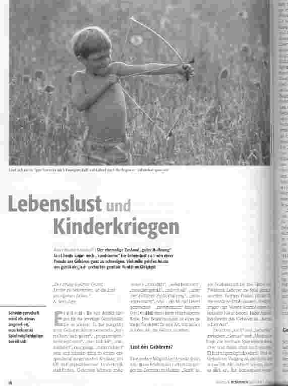 Vorschauseite 1: Lebenslust und Kinderkriegen