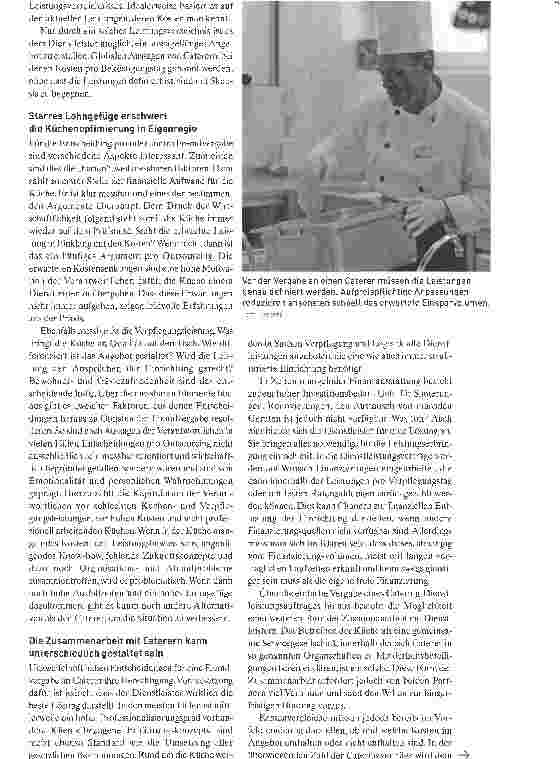 Vorschauseite 2: Entscheidungshilfen für die HeimleitungEigenregie oder Fremdvergabe?