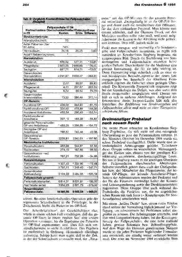 Vorschauseite 5: Vorbereitung auf die neuen Entgelte im Krankenhaus Siegburg