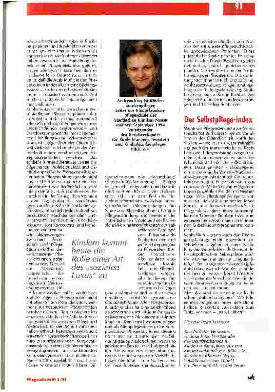 Vorschauseite 2: Kinder - Kranke - Pflege