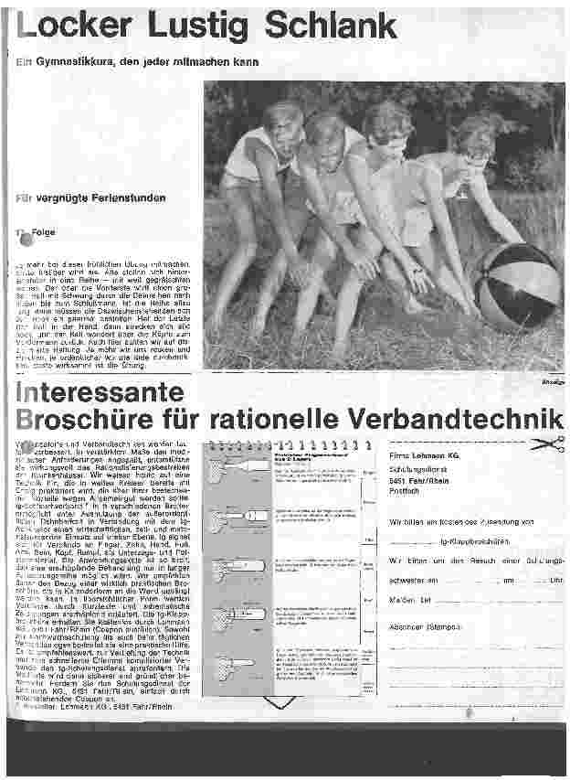 Vorschauseite 1: Locker, Lustig, Schlank 17. Folge: Für vergnügte Ferienstunden