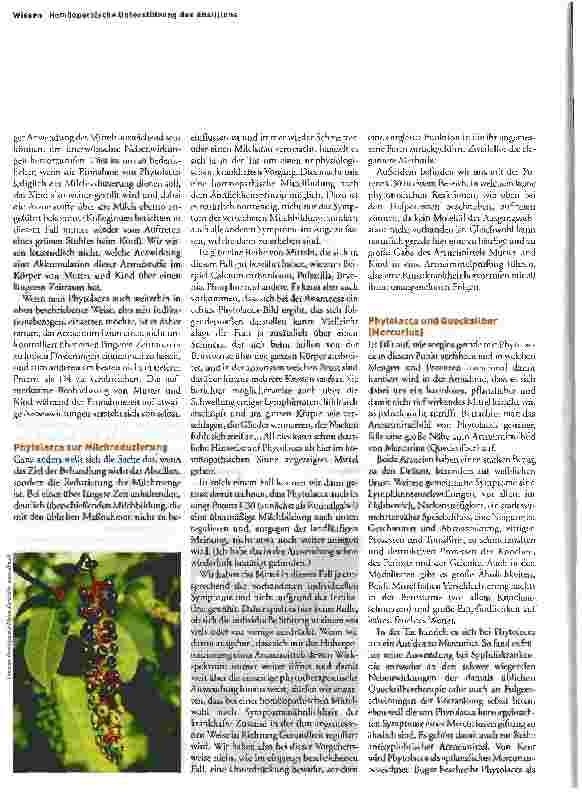 Vorschauseite 2: Für alle Fälle Phytolacca?