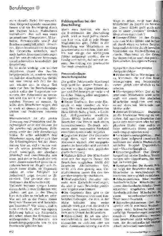 Vorschauseite 4: Mitarbeiterbeurteilung 2. Teil
