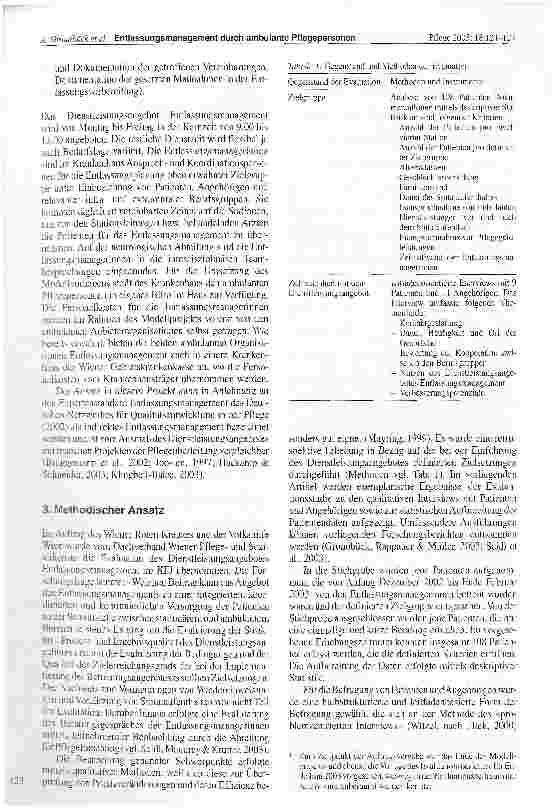 Vorschauseite 3: Ausgewählte Ergebnisse einer Evaluationsstudie über ein Wiener Modellprojekt: Entlassungsmanagement durch ambulante Pflegepersonen - Sicht der Patienten und Angehörigen